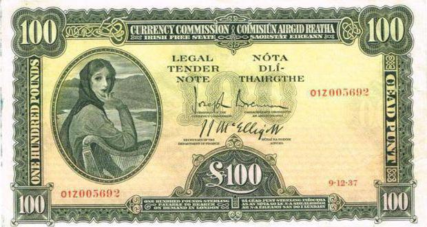 moneda națională a Irlandei